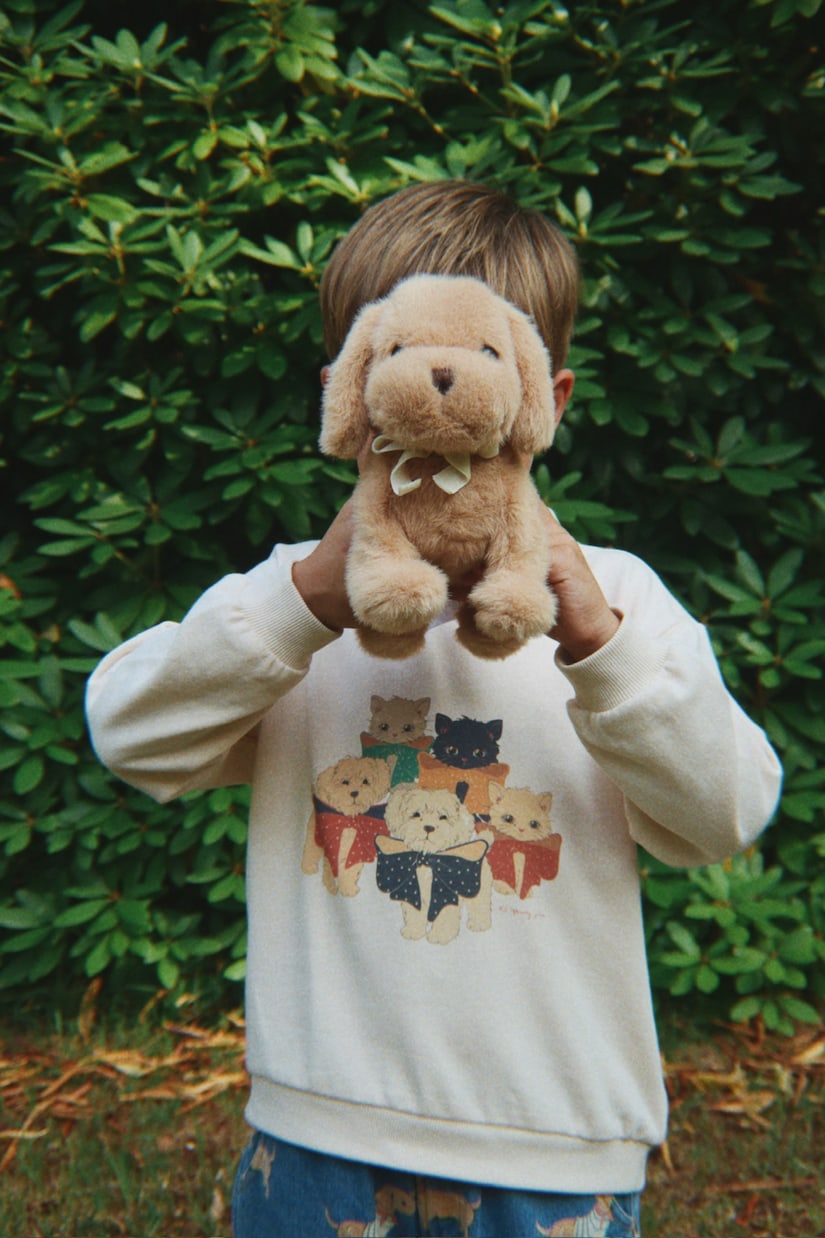 Spotty printed cotton jersey polo shirt | Konges Sløjd