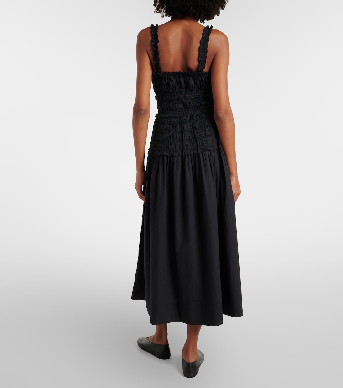 Marianne cotton poplin midi dress | Dôen