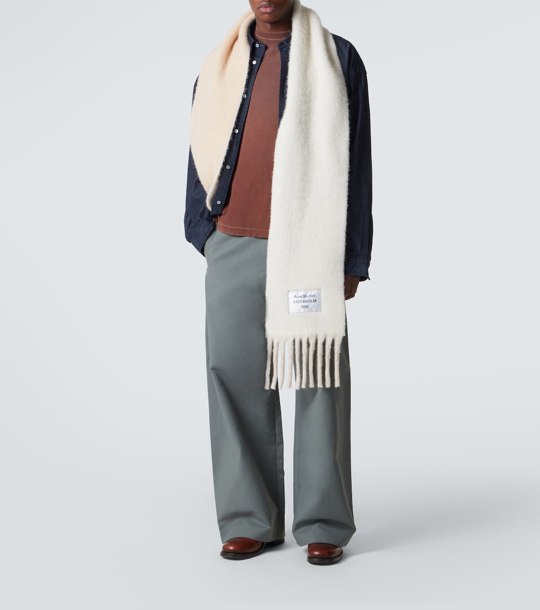 Embroidered denim shirt | Acne Studios