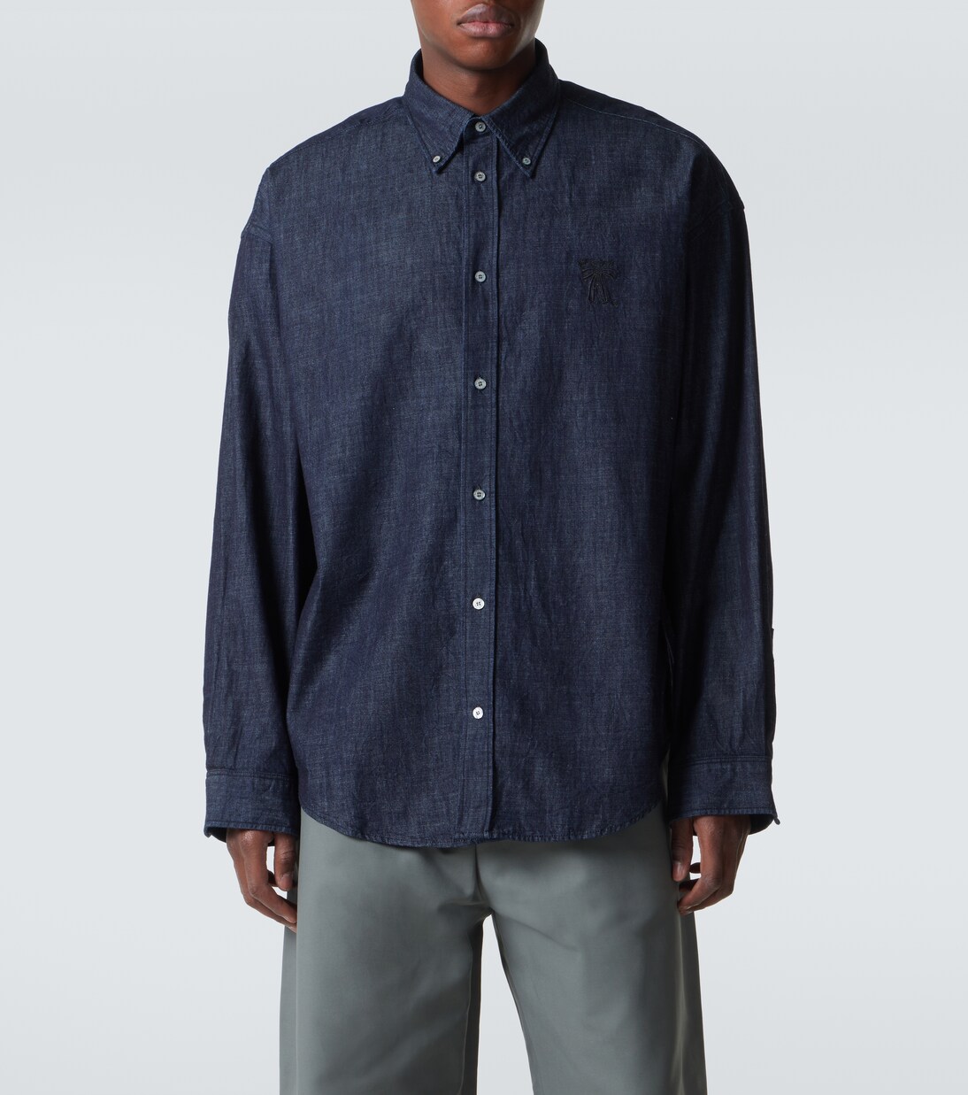 Embroidered denim shirt | Acne Studios
