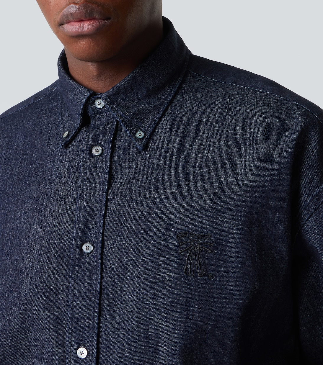 Embroidered denim shirt | Acne Studios