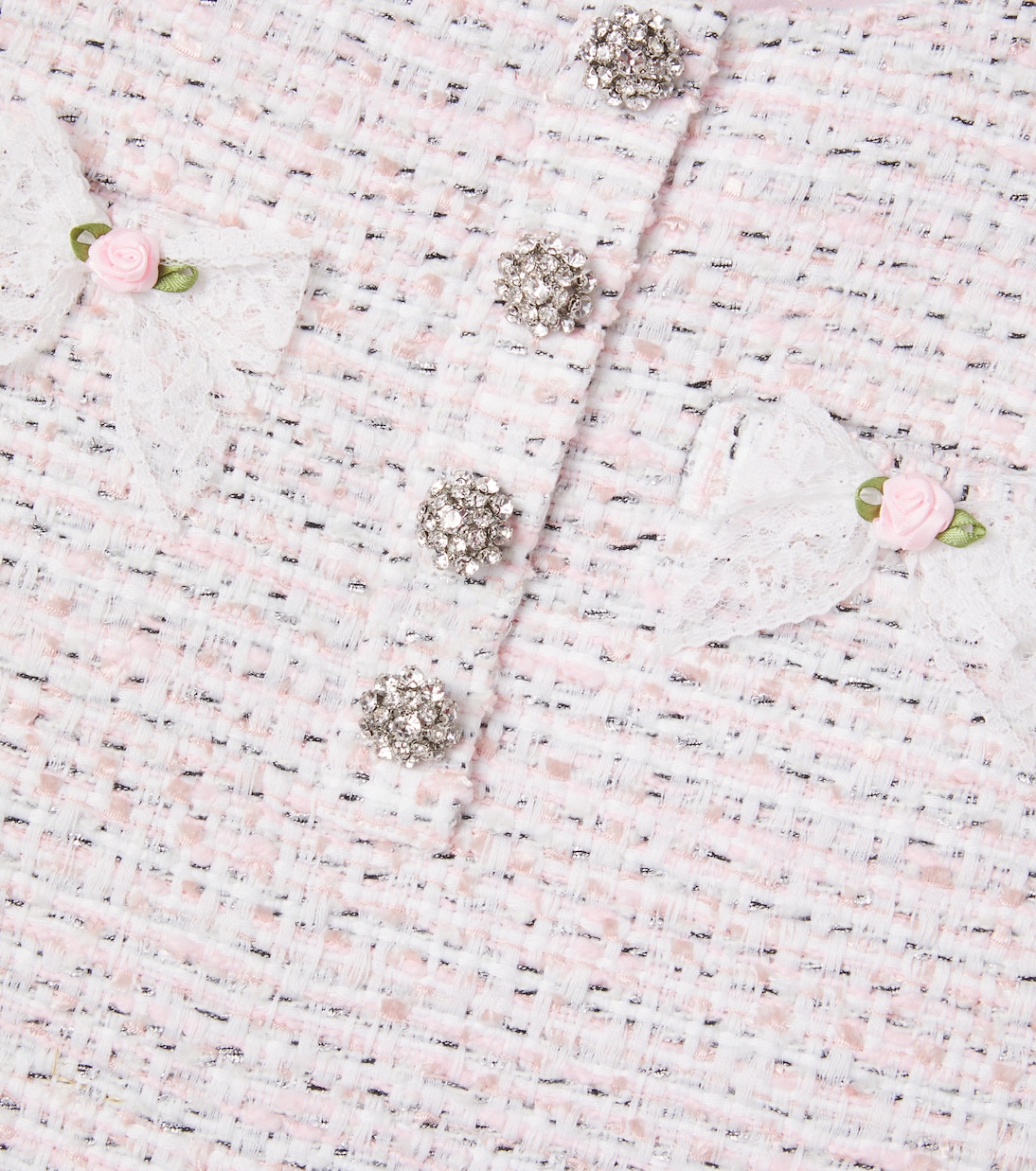 Crystal-embellished tweed dress | Self-Portrait Kids