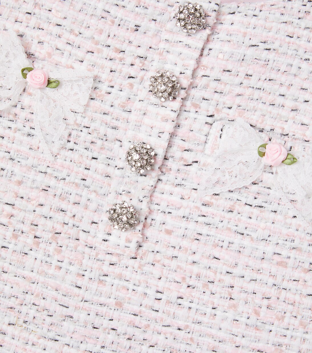 Crystal-embellished tweed dress | Self-Portrait Kids