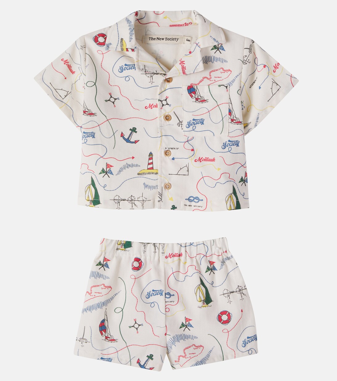 Baby Clove printed shirt and shorts set | The New Society