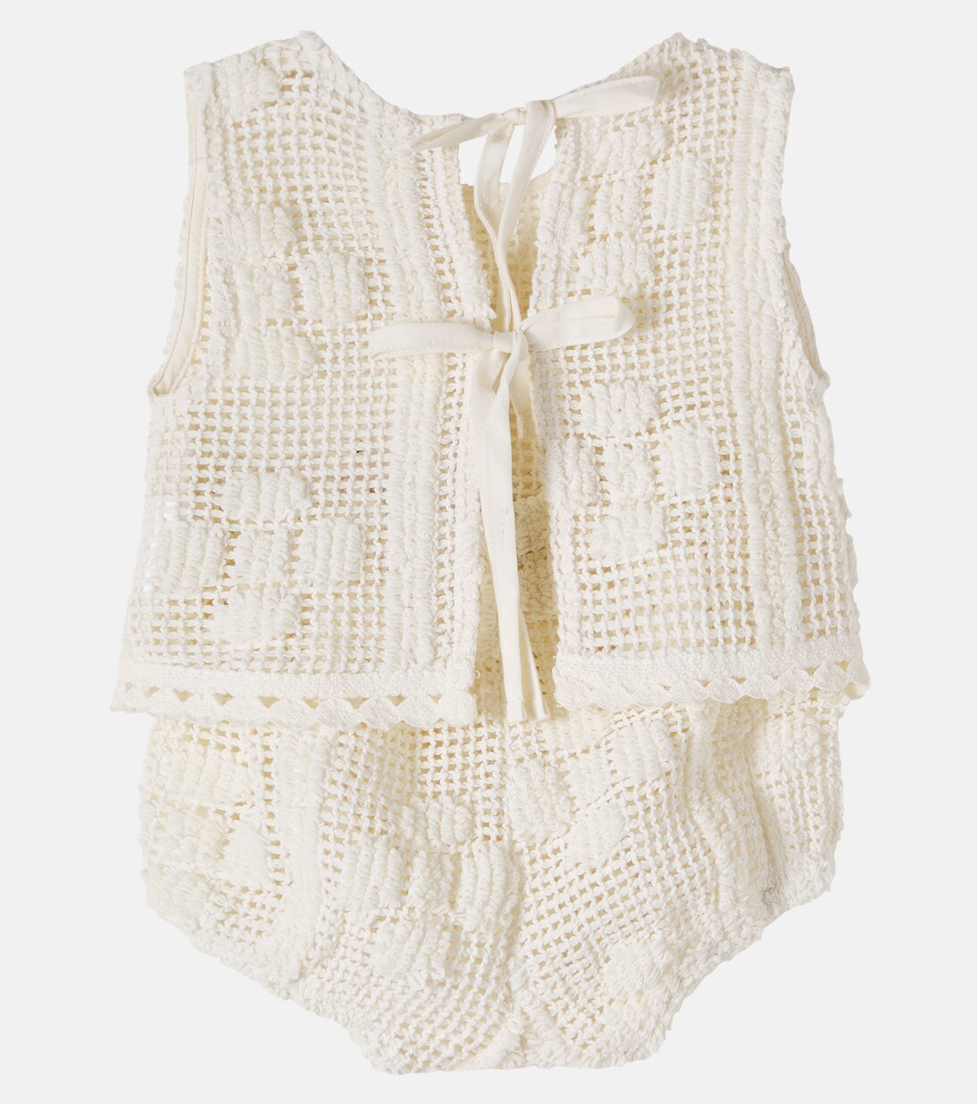 Baby Inez cotton-blend top and bloomers set | Bebe Organic