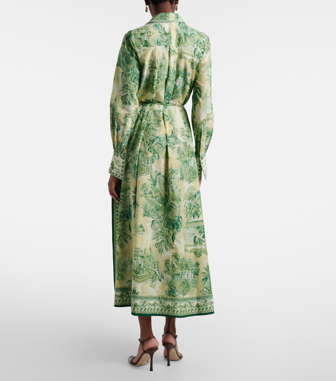 Hemdblusenkleid Sara aus Baumwolle und Seide | Alémais