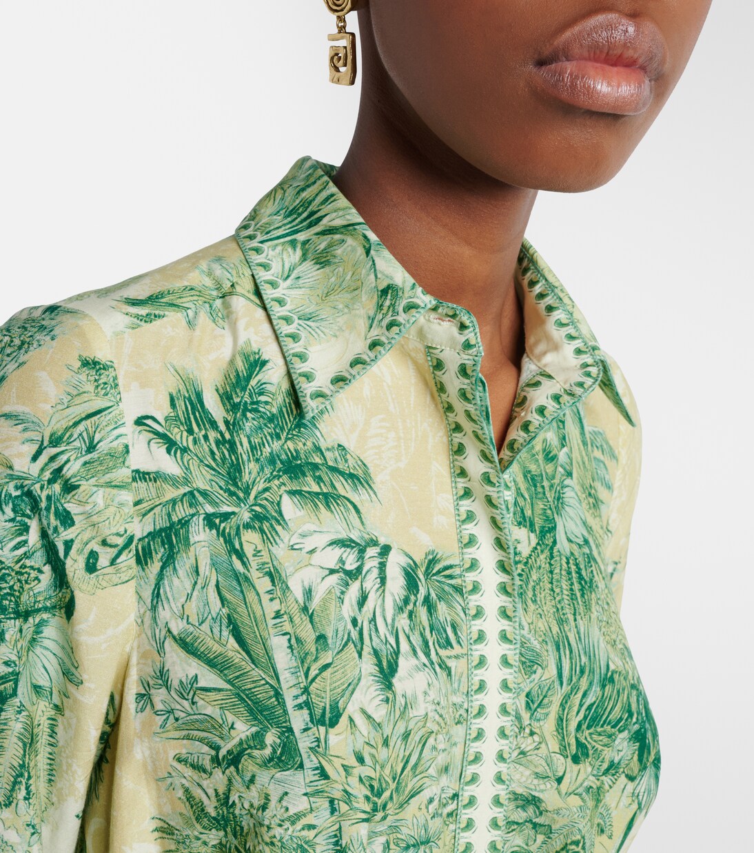 Hemdblusenkleid Sara aus Baumwolle und Seide | Alémais