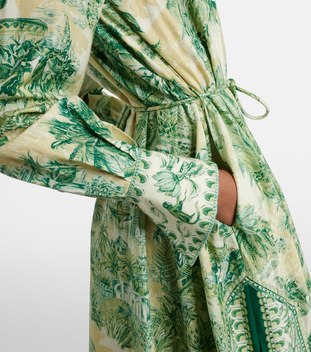 Hemdblusenkleid Sara aus Baumwolle und Seide | Alémais