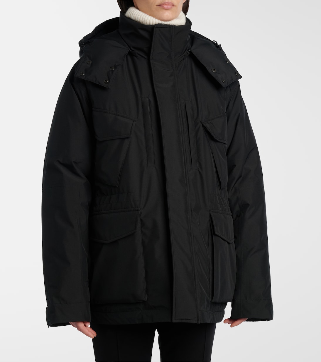 Technical canvas down ski jacket | Saint Laurent