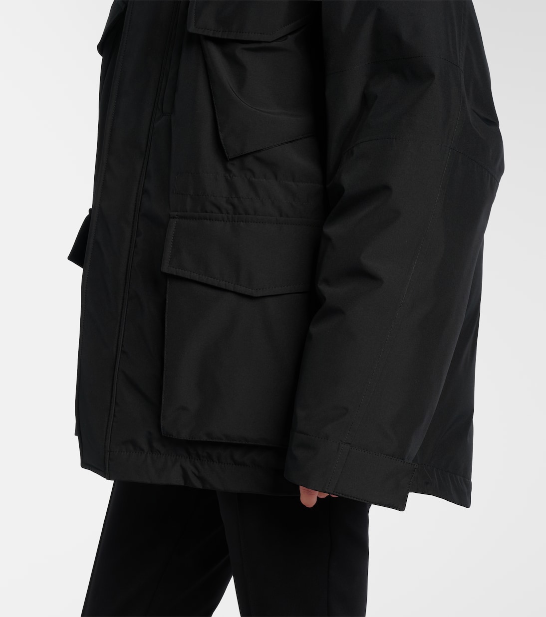 Technical canvas down ski jacket | Saint Laurent