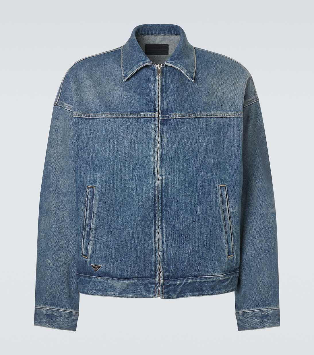 Denim blouson jacket | Prada