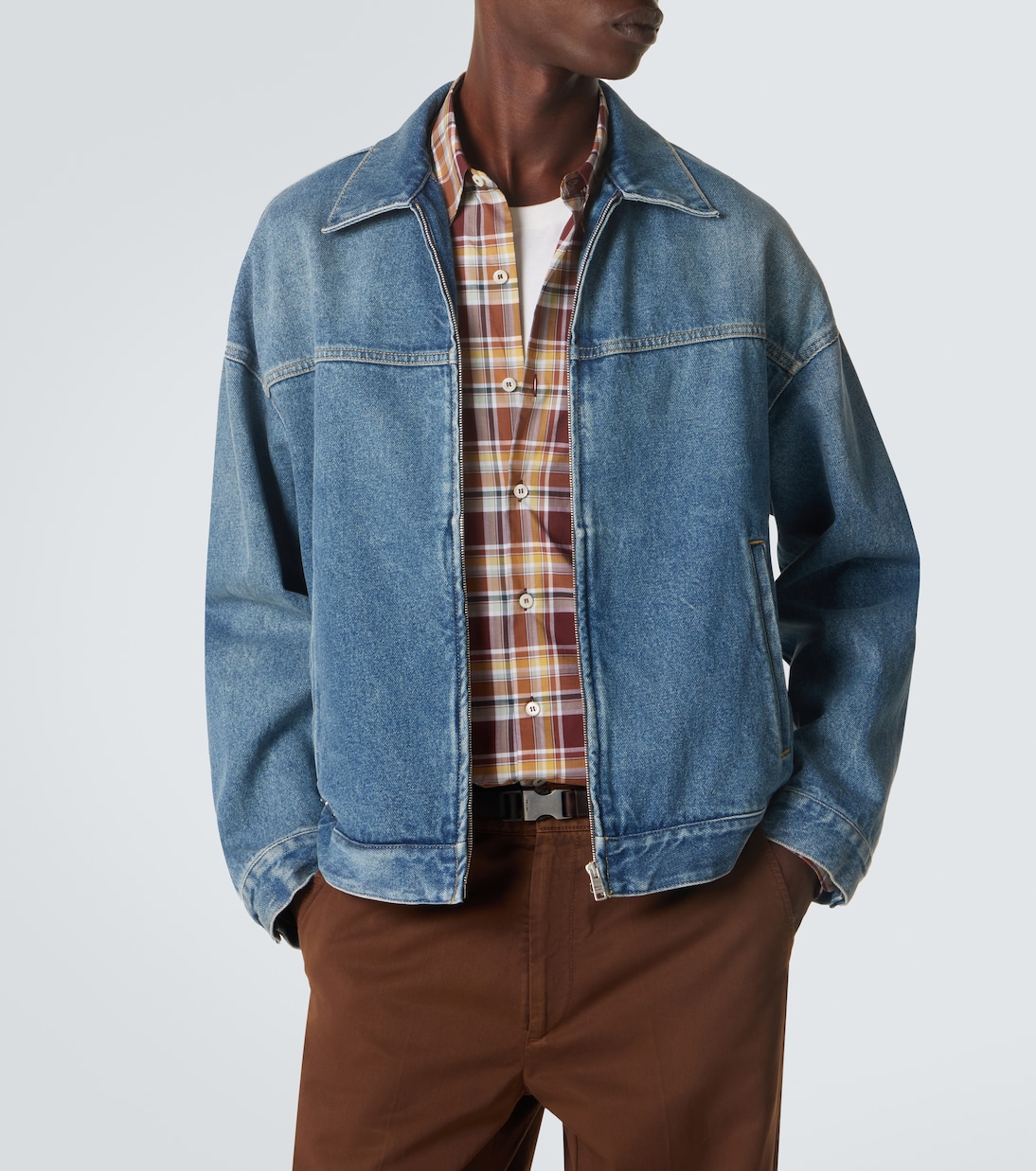 Denim blouson jacket | Prada