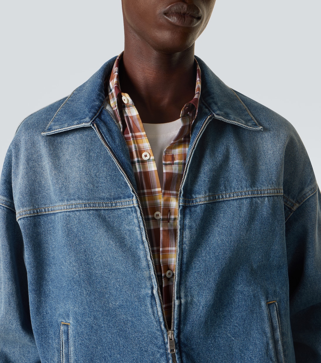 Denim blouson jacket | Prada