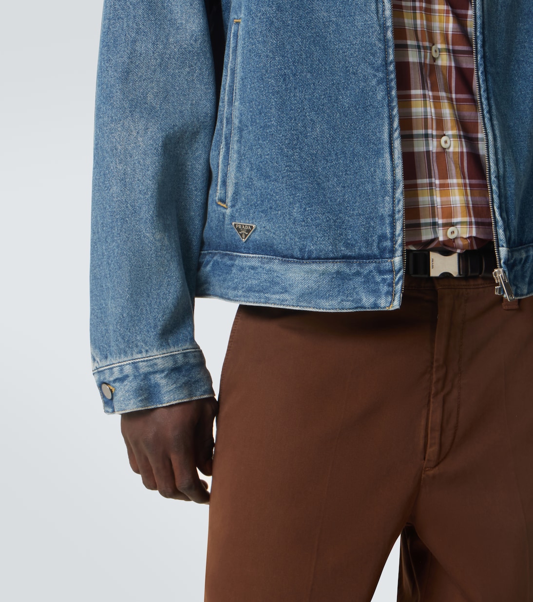 Denim blouson jacket | Prada