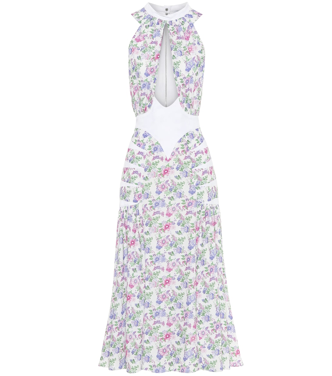 Abito midi a stampa floreale | Rabanne