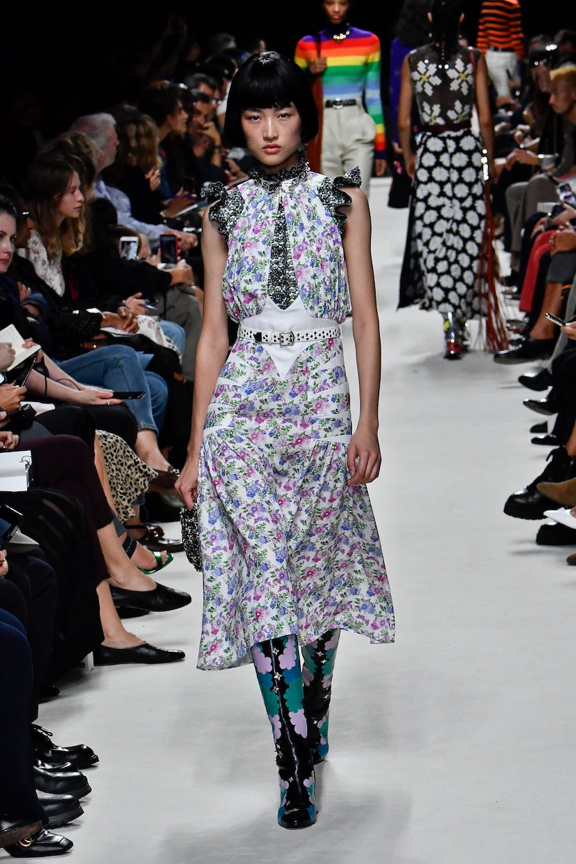 Abito midi a stampa floreale | Rabanne