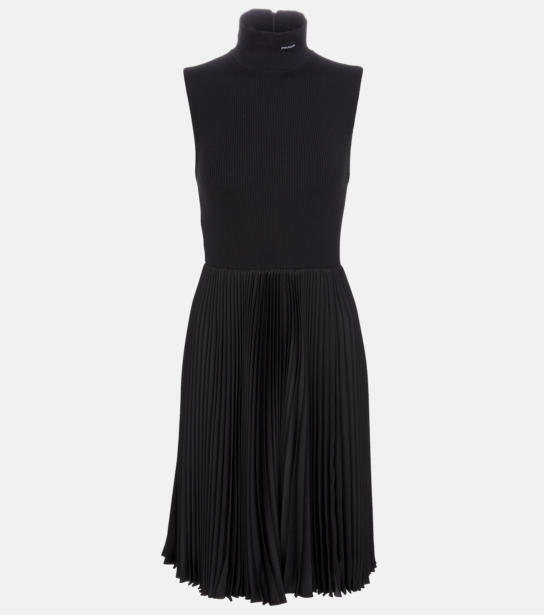 Robe en laine vierge et Re-Nylon | Prada
