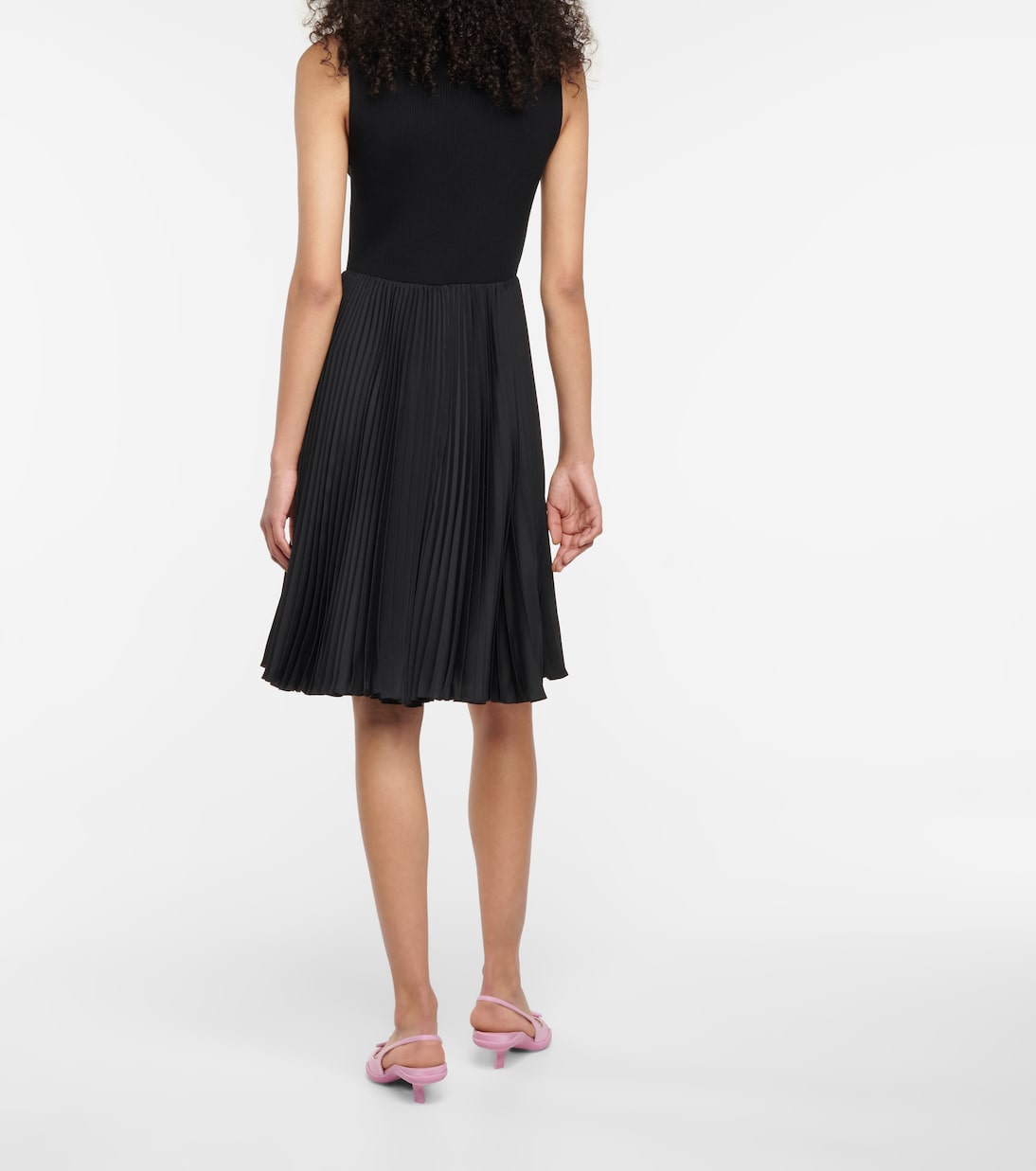 Robe en laine vierge et Re-Nylon | Prada