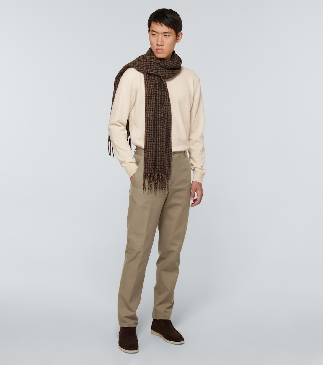 Sciarpa a quadri in cashmere | Loro Piana