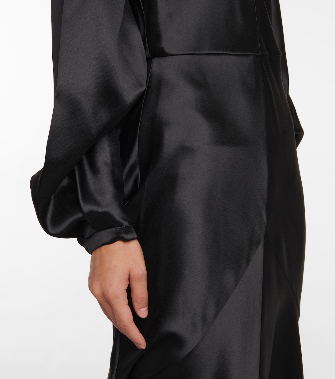 Cutout silk satin midi dress | Gabriela Hearst