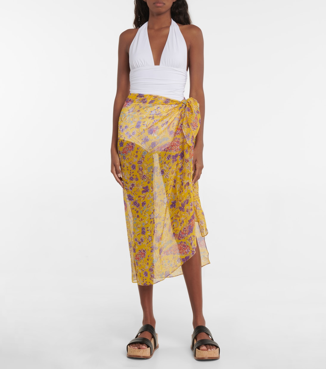 Pareo in seta con stampa | Etro