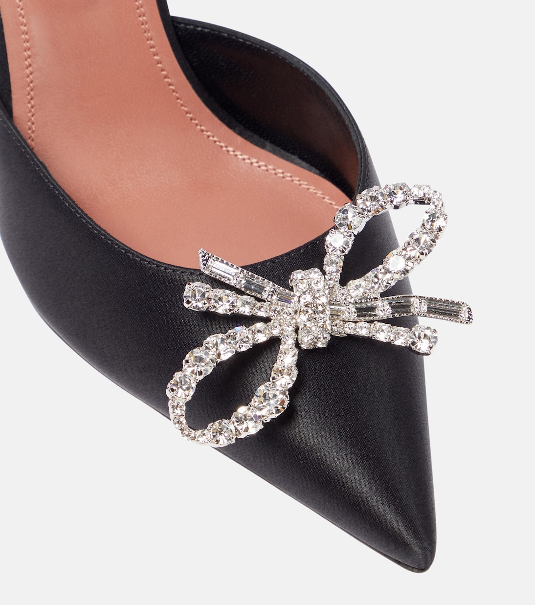 Pumps slingback Rosie in raso | Amina Muaddi