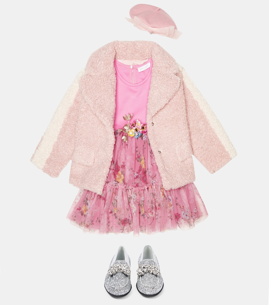 Vestido de tul floral | Monnalisa