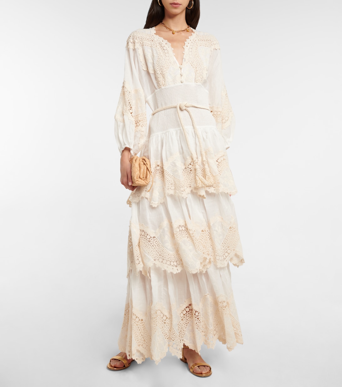 Robe longue Pattie brodée | Zimmermann