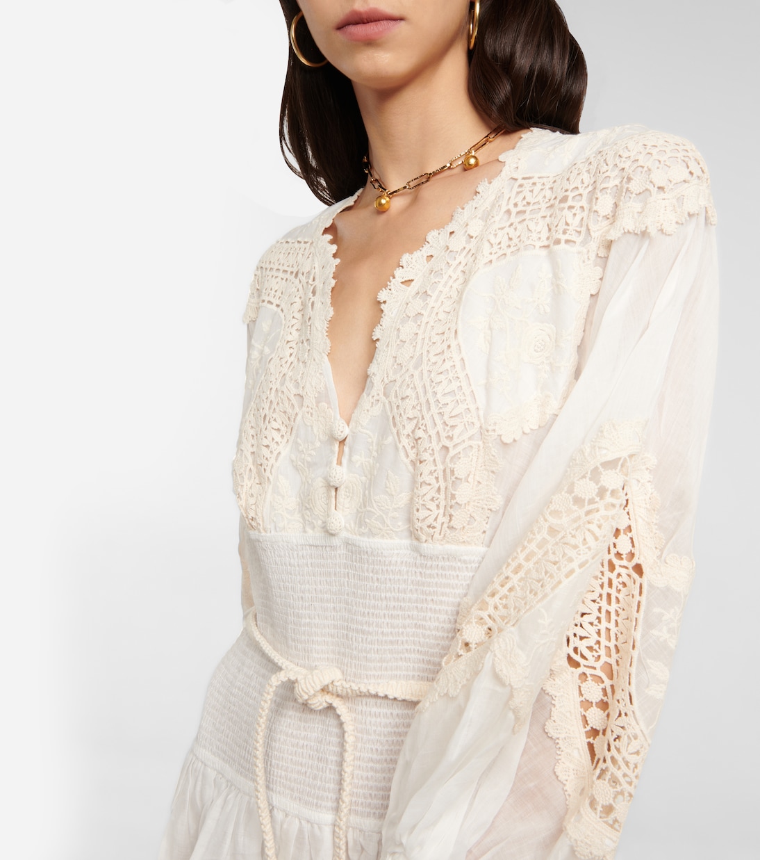 Robe longue Pattie brodée | Zimmermann