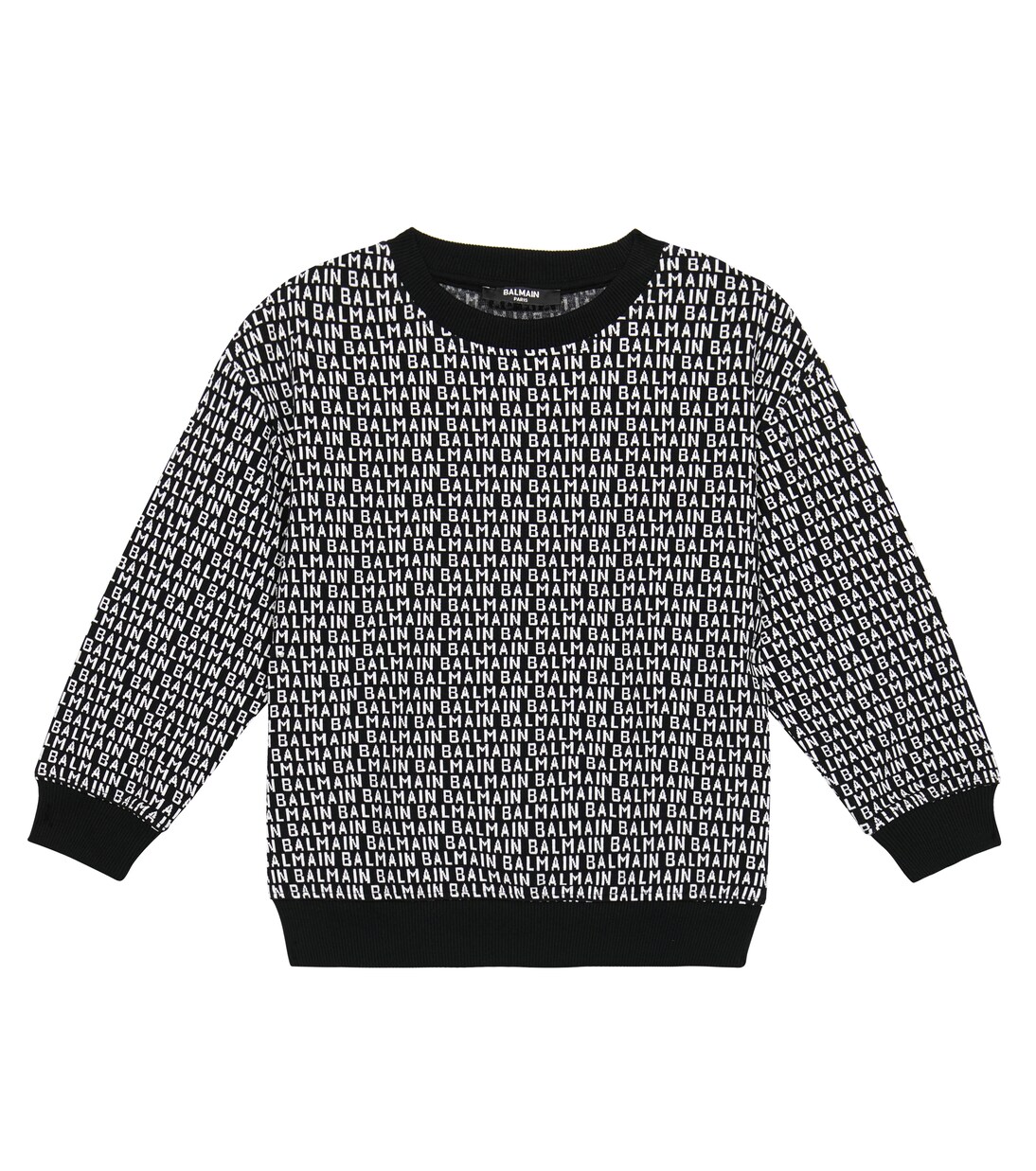Logo cotton-blend sweatshirt | Balmain Kids