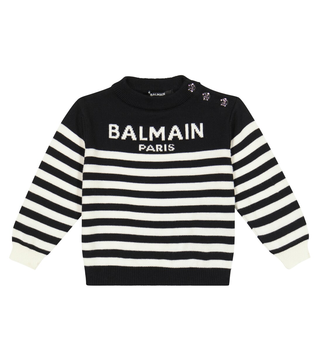Baby cotton and cashmere sweater | Balmain Kids