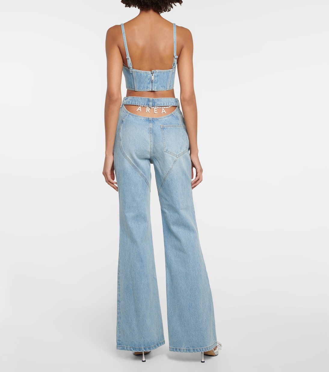 Jeans flared con cut-out | Area