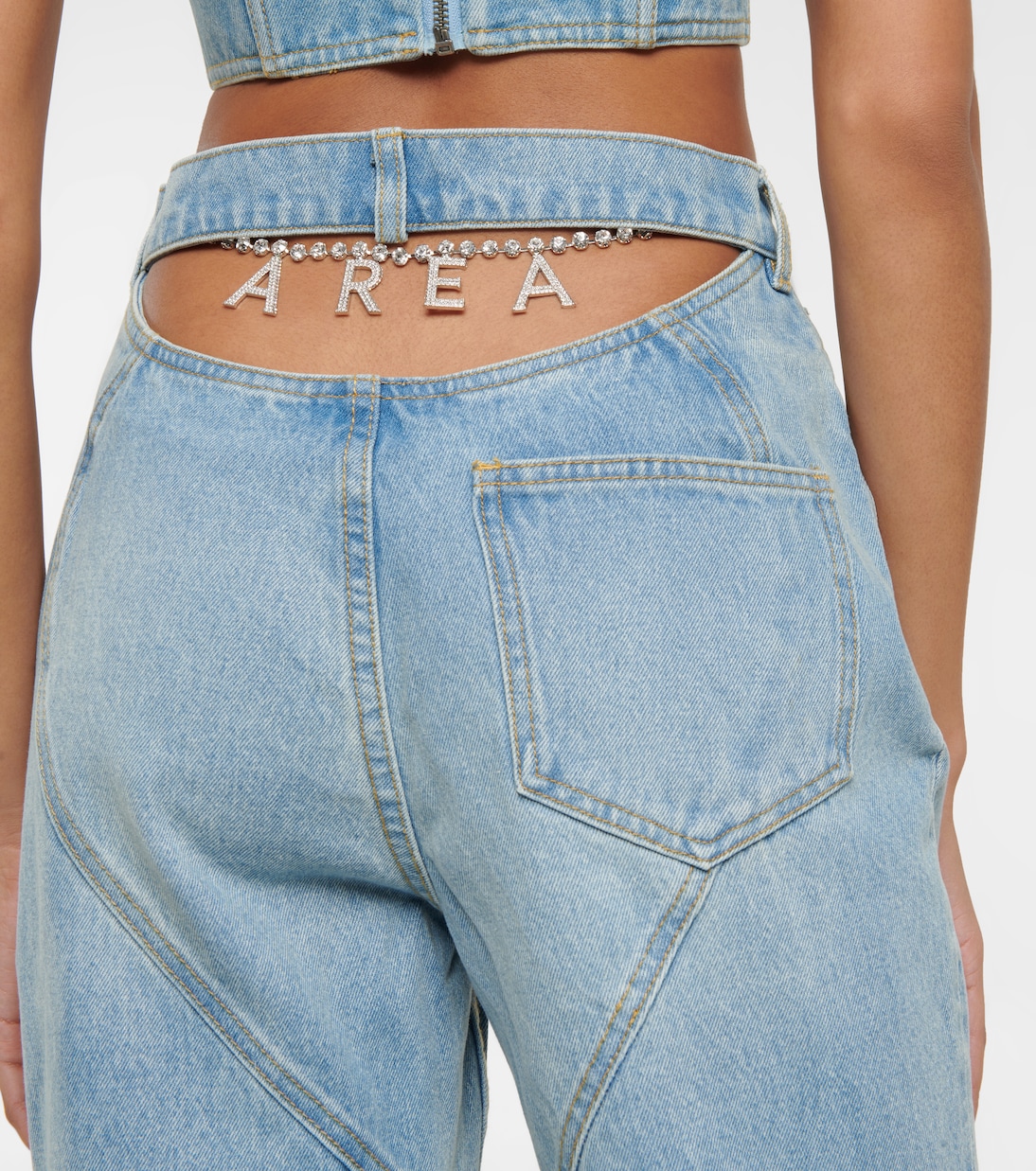 Jeans flared con cut-out | Area