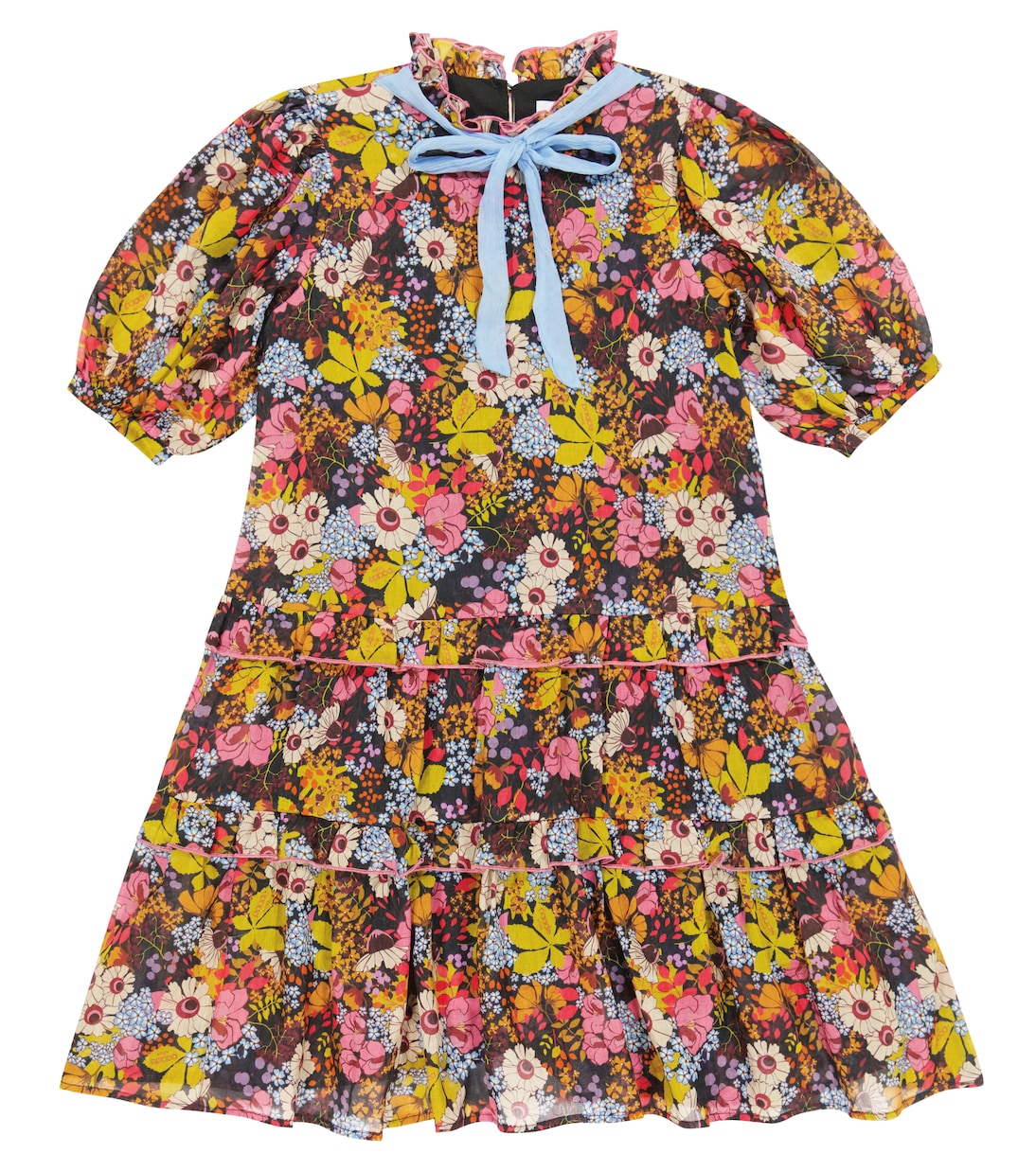 Floral cotton and silk dress | Paade Mode