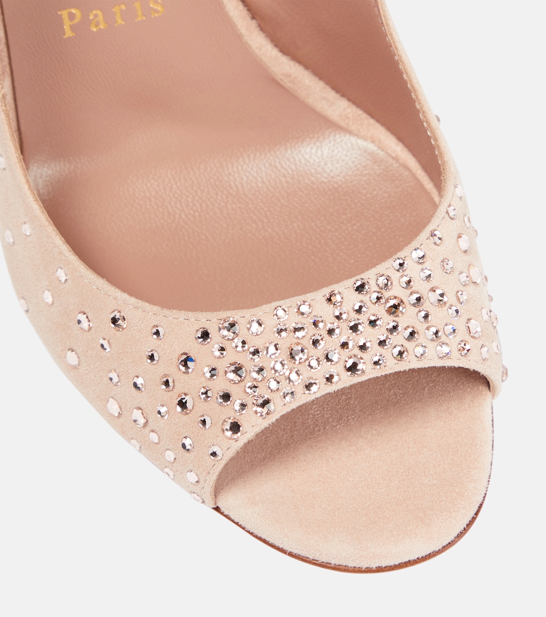 Nudes Degrachick suede sandals | Christian Louboutin