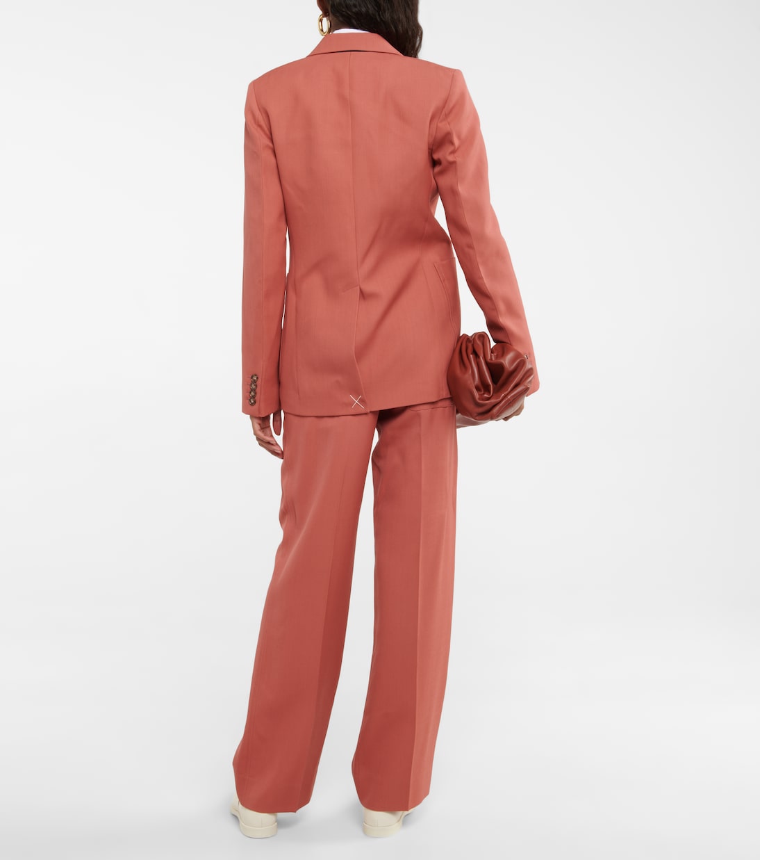 Single-breasted virgin wool blazer | Victoria Beckham