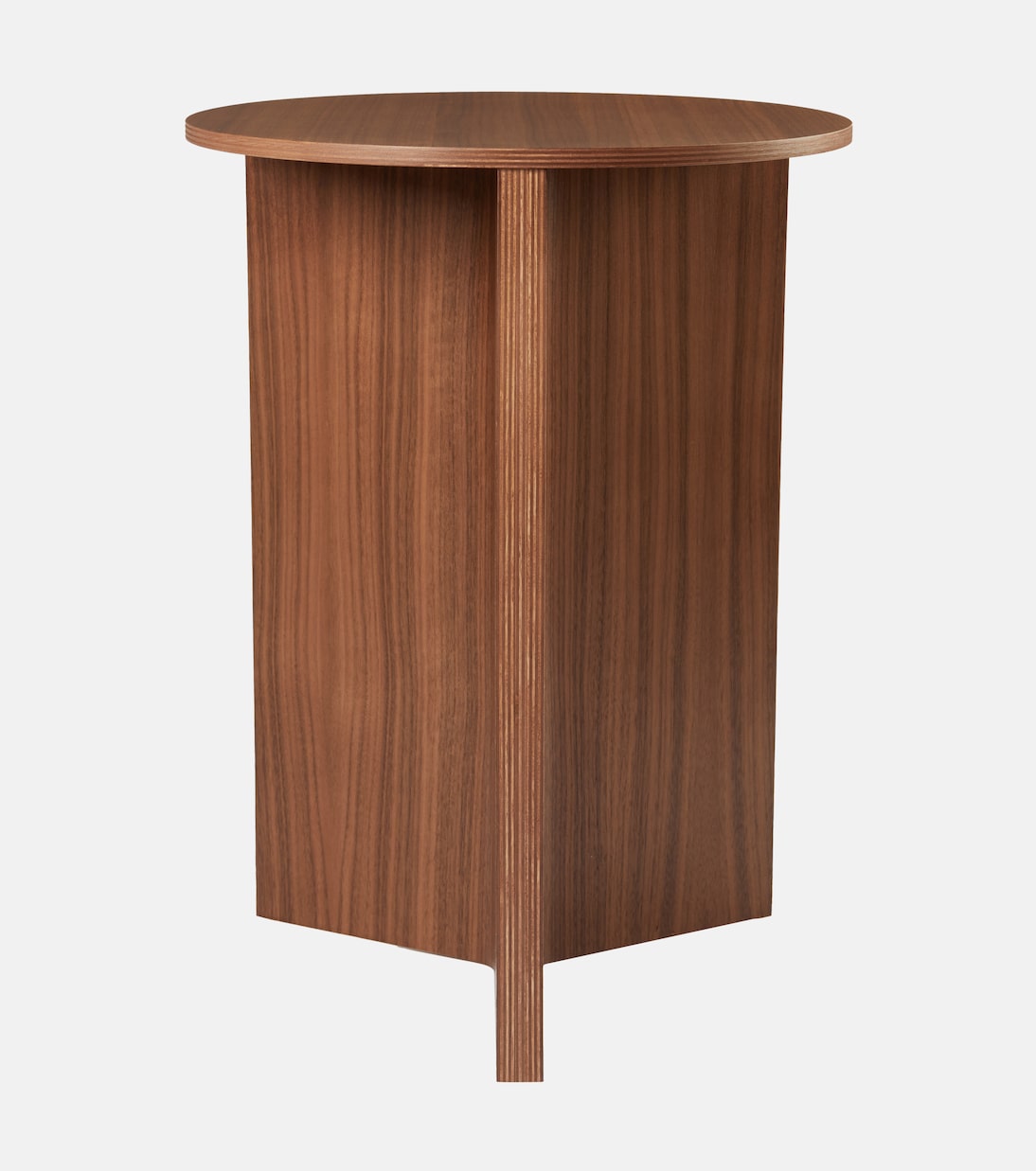 Slit High walnut side table | Hay