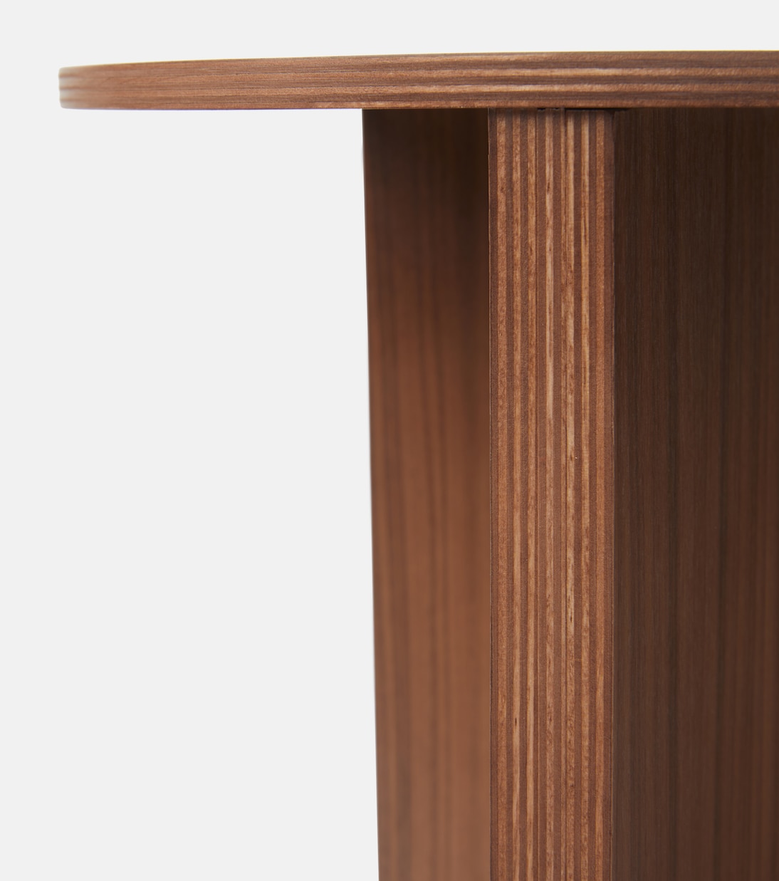 Slit High walnut side table | Hay
