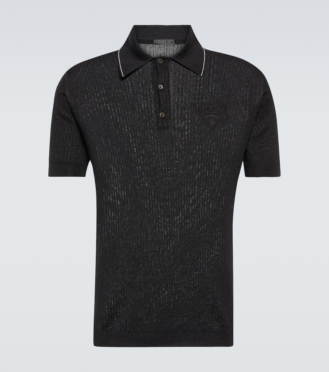 Polo in maglia a coste | Prada
