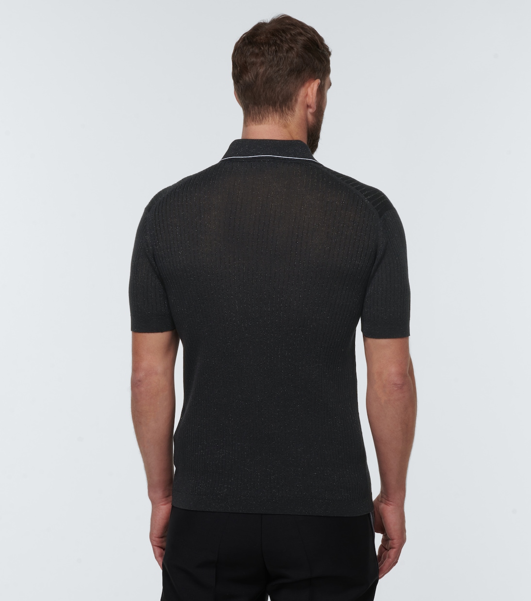 Polo in maglia a coste | Prada