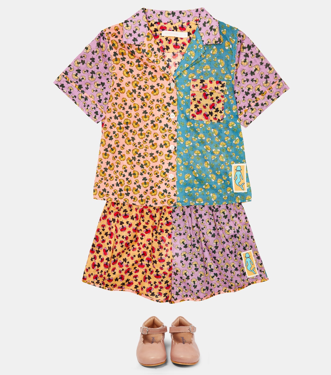 Camicia Tiggy in cotone con stampa | Zimmermann Kids