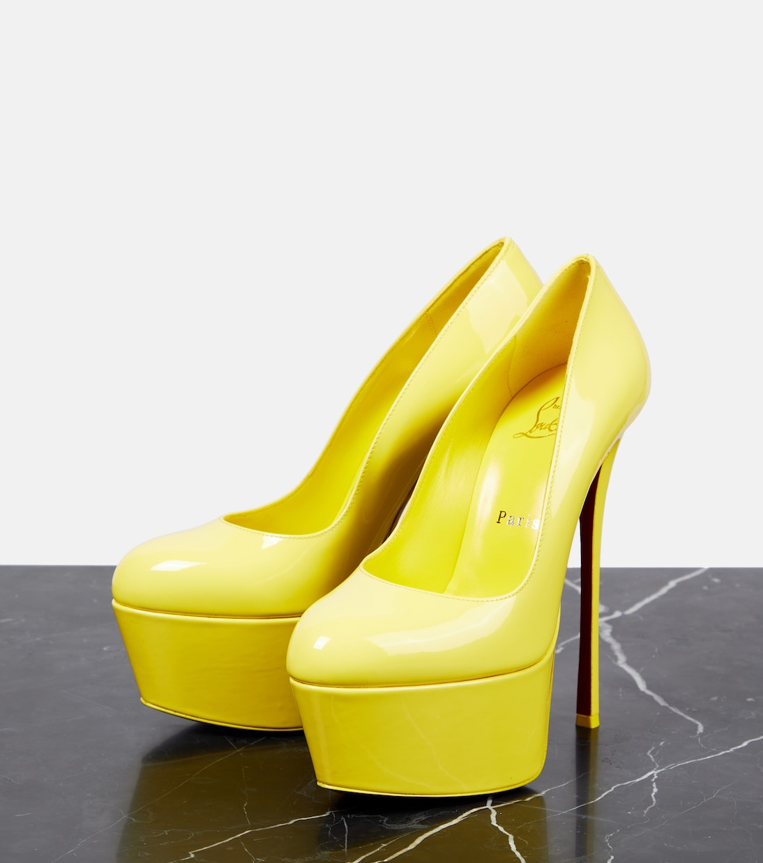 Pumps Dolly Alta in vernice con plateau | Christian Louboutin