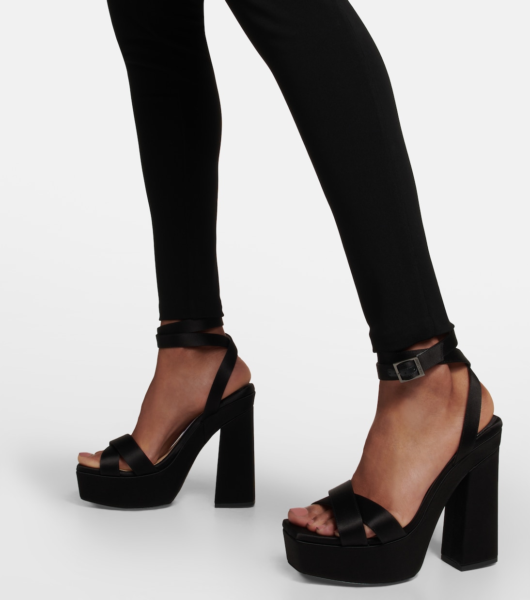 Gaia satin platform sandals | Jimmy Choo