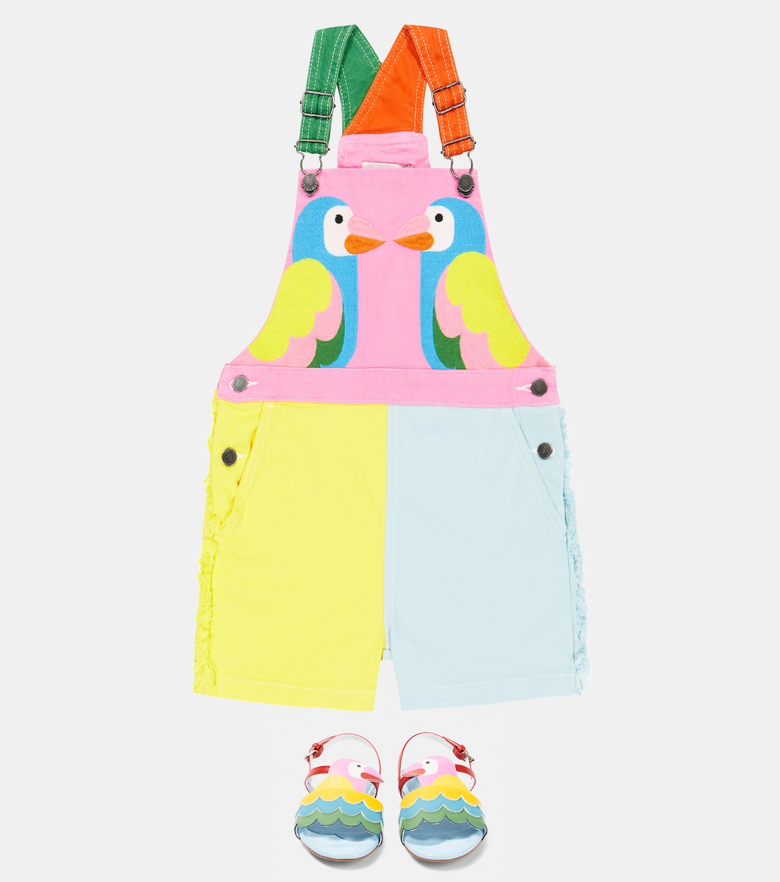 Peto de algodón en bloques de color | Stella McCartney Kids