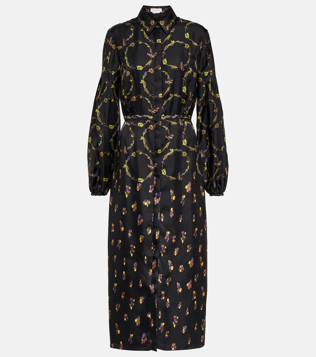 Vestido largo Mauri en sarga de seda | Gabriela Hearst