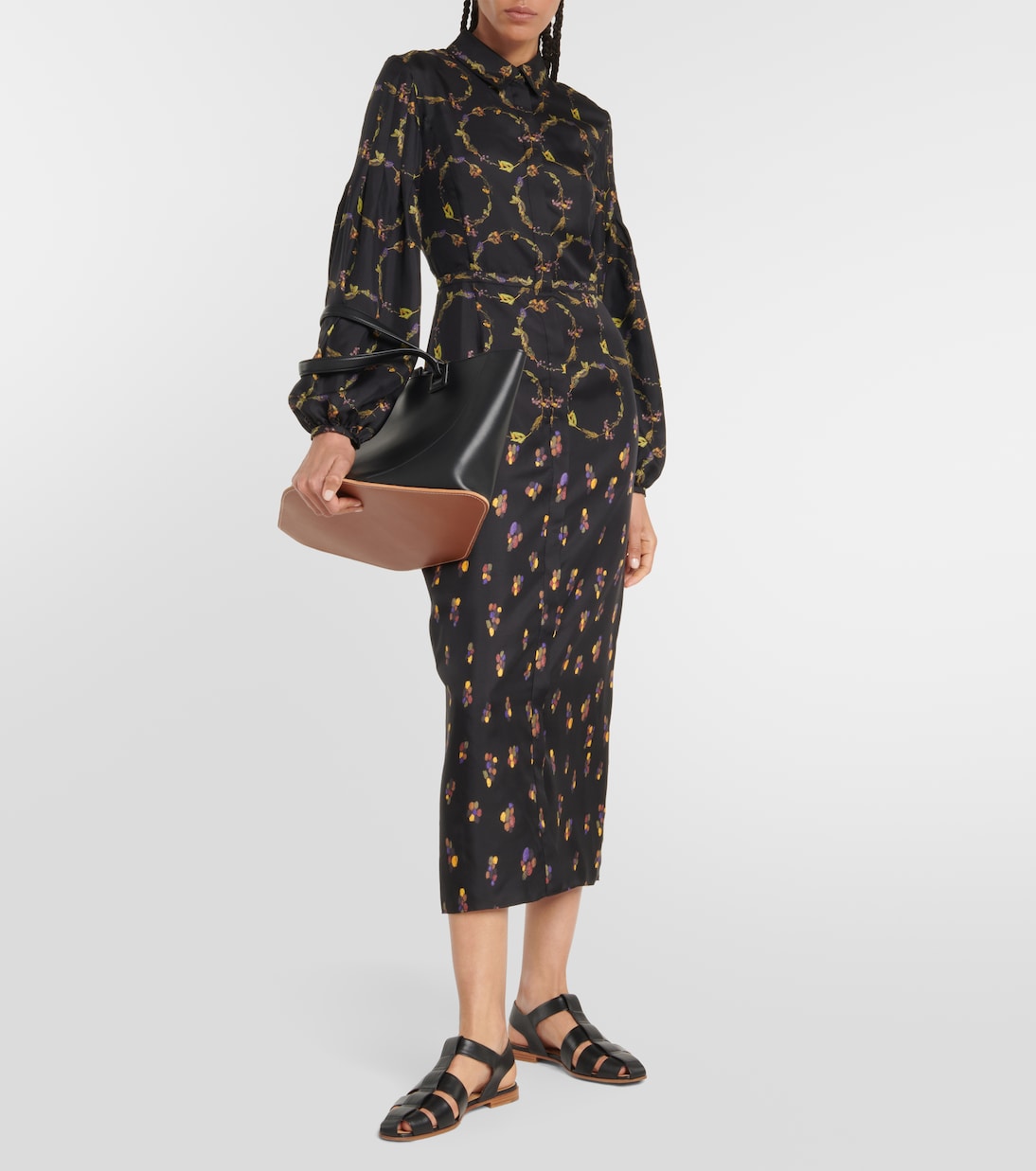 Vestido largo Mauri en sarga de seda | Gabriela Hearst