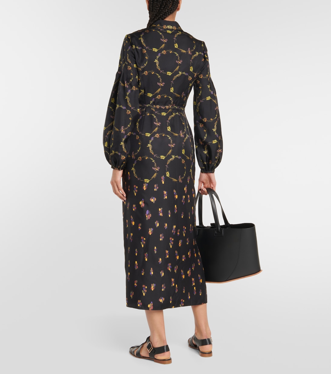Vestido largo Mauri en sarga de seda | Gabriela Hearst