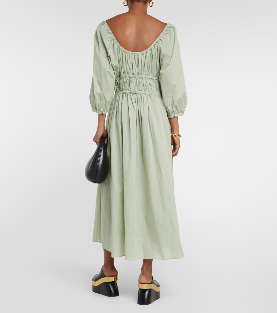 Midikleid Andros aus Baumwolle | Asceno