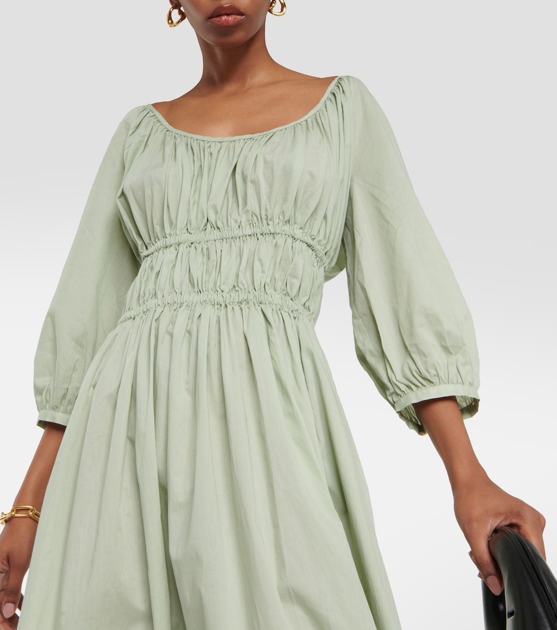 Midikleid Andros aus Baumwolle | Asceno