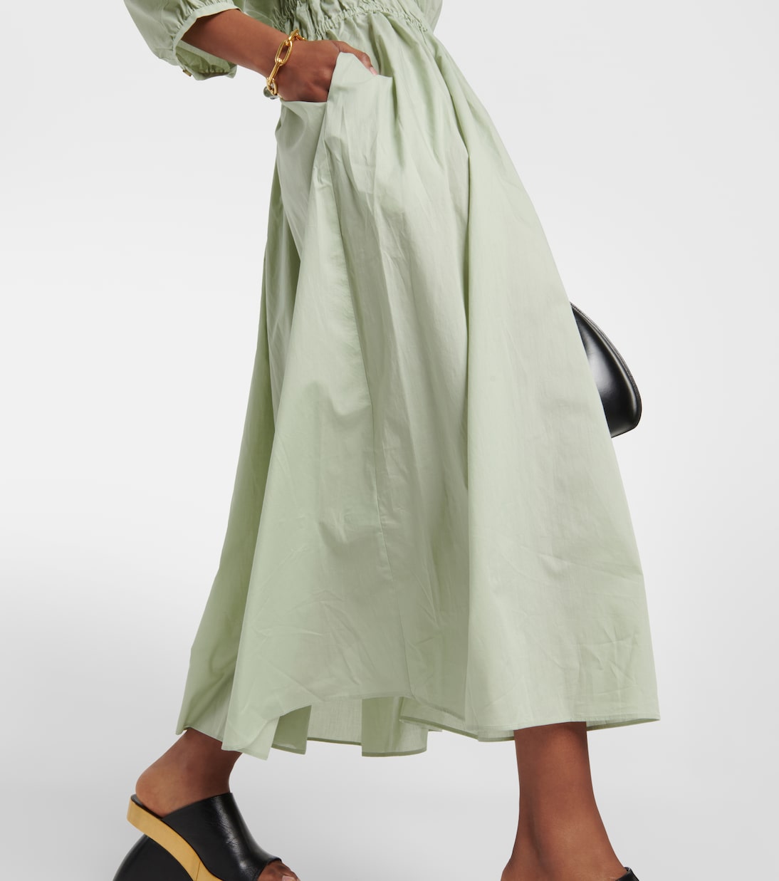 Midikleid Andros aus Baumwolle | Asceno